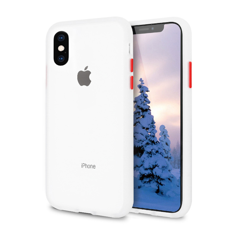 Чохол iPhone X/XS Gingle Series Transparent/Red